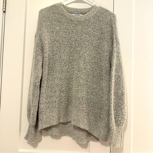Old Navy Grey Knit Pullover Crewneck Sweater Size Small Women’s - Picture 1 of 10